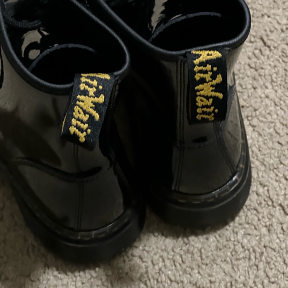 Dr. Martens Black Patent Leather Boots - Picture 9 of 12